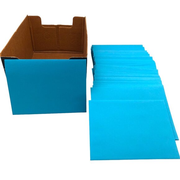Brite Hue Envelopes 4 3/8 x 5 3/4 Blue Semi Vellum Finish 106 Qty in Box - Picture 6 of 6